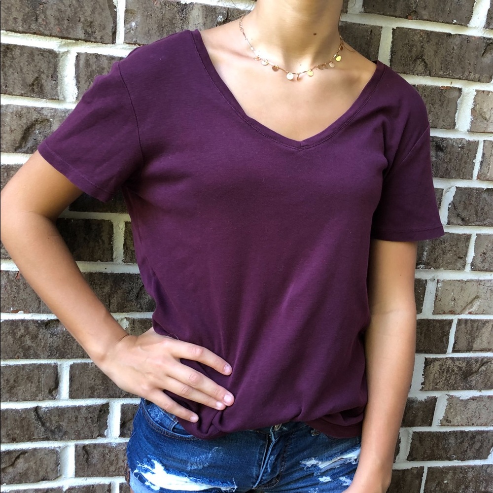 Cute and casual purple top